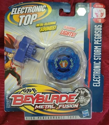 Bayblade Metal Fusion B#10 Electronic Storm Pegasus Attack 2009 Hasbro MOSC RARE