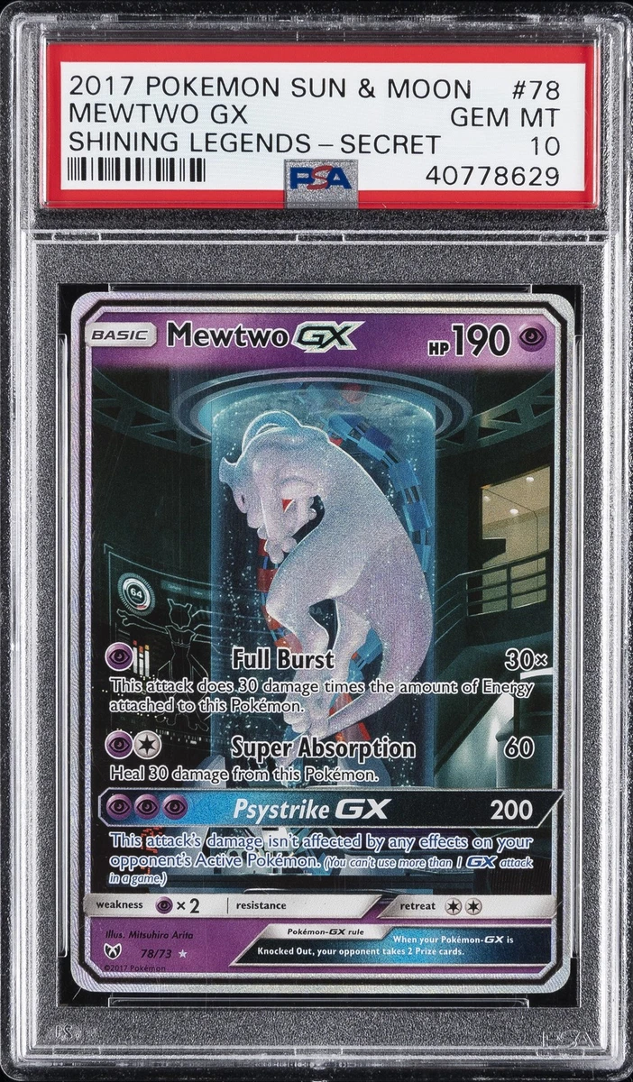 Mewtwo Pokémon TCG Professional Sports Authenticator (PSA) Shining