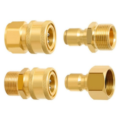 #ad 4* High Quality Pressure Washer Hose Adapter Replacement M22 15mm 3 8#x27;#x27; $15.97