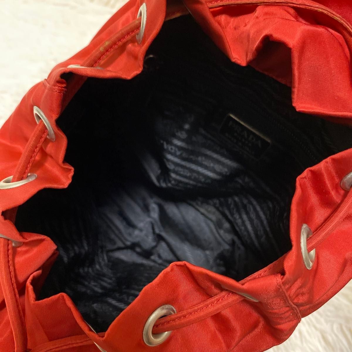 PRADA nylon backpack triangular logo Tessuto Vela… - image 15