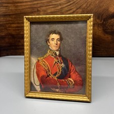 Vintage Antique Miniature Portrait Print Duke of Wellington Sir Thomas Lawrence