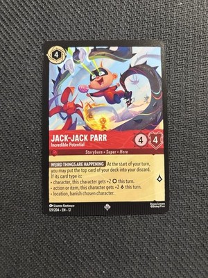 Jack Jack Parr Incredible Potential 121/204 Wilds Unknown Crimped Error