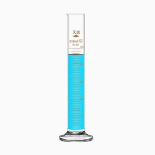 Transparent 250ml Graduated Measuring Cylinder w/ Scale Teaching Laboratory Use
