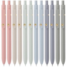 Retractable Black Ink Pens - Smooth Writing - 24 Pcs