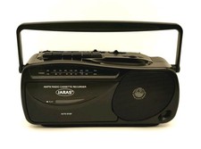 Jaras JJ-2618 AM/FM Radio Cassette Recorder Portable Tested Works