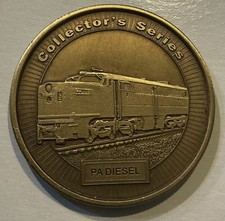 Train Engine PA Diesel Locomotive Railroad Coin Medal