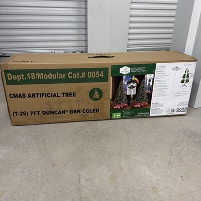 Holiday Time 7  Pre-Lit Duncan Fir Christmas Tree Color Change LED Lights NIB
