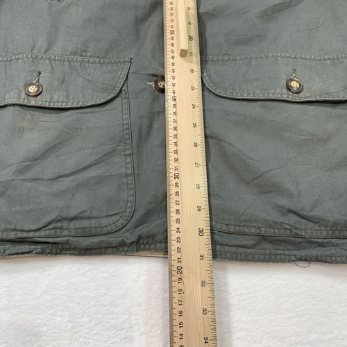 Field Coat Mens L Green Barn Chore Jacket Corduroy Collar Utility Hunting - Picture 14 of 17