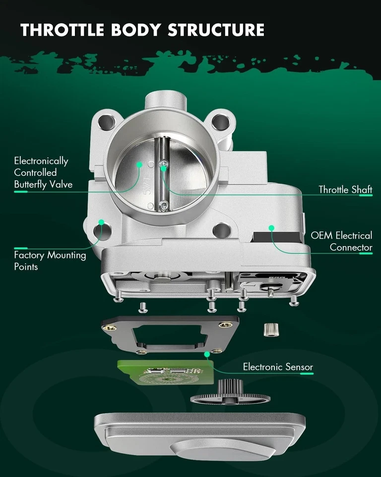Cuerpo del acelerador para Lexus ES330 RX330 Toyota Camry Highlander Sienna Solara Foto 3 de 4