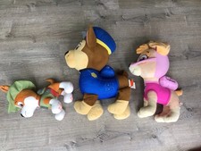 Lote de 3 peluches Nickelodeon Paw Patrol Sky Tracker persecución animales de peluche