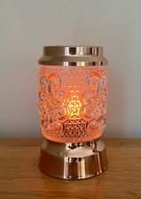 Vintage Mid Century Crestworth Aromalite Perfume Lamp Mint Condition Boxed Pads