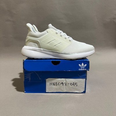Adidas EQ19 Run White Silver Metallic Running Gym H68092 US Women Size 7.5