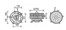 Gebläse BW8478 AVA QUALITY COOLING für BMW ROLLS-ROYCE