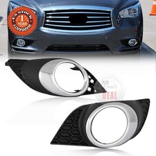 Left Right Side Fog Light Bracket Bezel Cover Fit 2013-2015 Infiniti Jx35 Qx60 Left Right Side Fog Light Bracket Bezel Cover Fit 2013-2015 Infiniti Jx35 Qx60