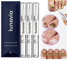 New Lunavia Antifungal Pen, 25 Undecylenic Acid Toenail Fungus Treatment
