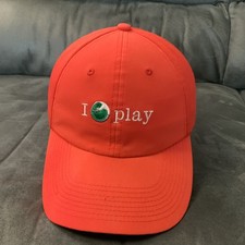 Vintage SONY ERICSSON Open Hat Cap Strapback Red Y2K Tennis RARE
