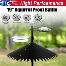 New 19''  Wrap Around Squirrel Baffle for Bird Feeder Squirrel Proof Baffle Lot