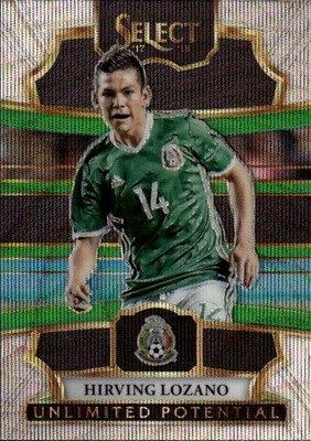 2017-18 Panini Select Hirving Lozano #UP-5 Unlimited Potential Mexico 28O
