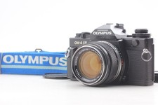  N MINT w/ Grip Strap Olympus OM-4 Ti Black SLR Auto-S 50mm f/1.4 From JAPAN