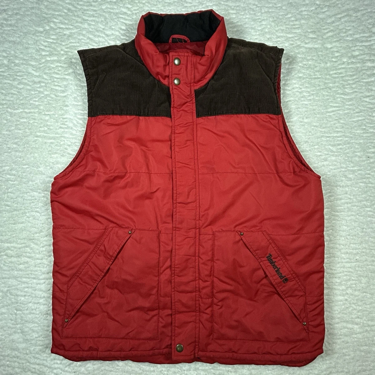 希少 90s Timberland Weathergear Down Vest Timberland Nylon Outer Shell Vests for Men for Sale | Shop New