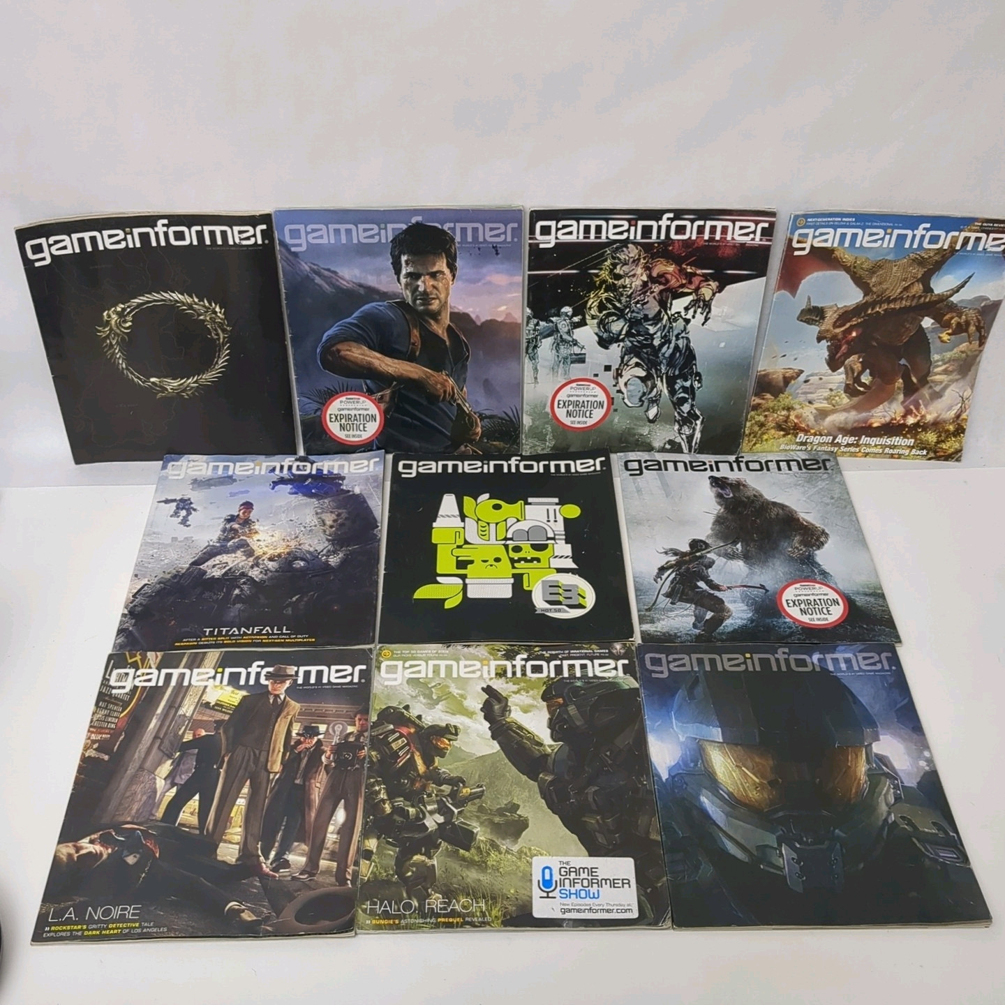 Lot Of 10 Gameinformer Magazines (#229,202,203,263,243,244,262,230,251,245)