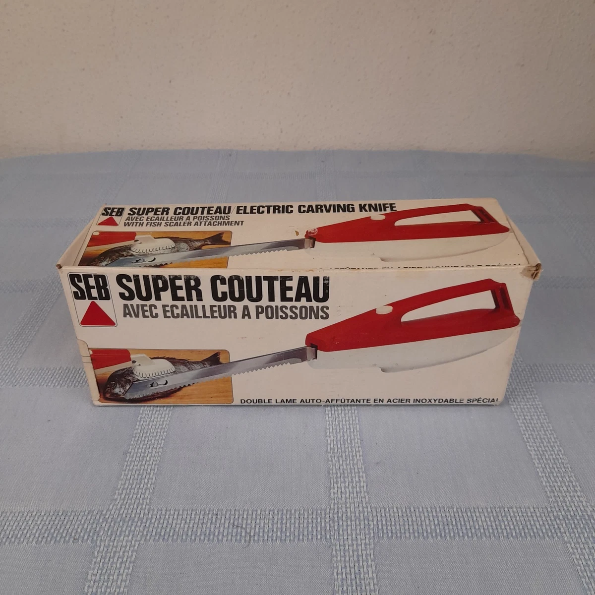 SEB TYPE 525N COUTEAU ELECTRIQUE ROUGE - Couteau électrique d'occasion - Les occasions de Renée