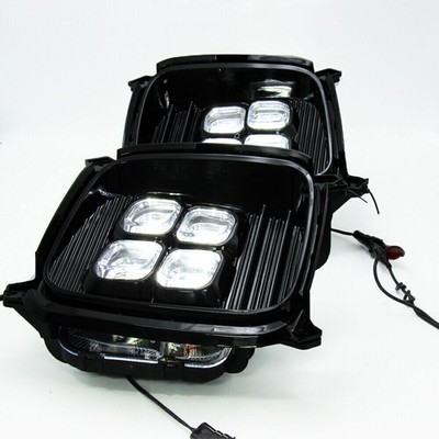 Pair DRL Daytime Running Driving LED Fog Light For Kia Sorento 2012-2014 US Stoc