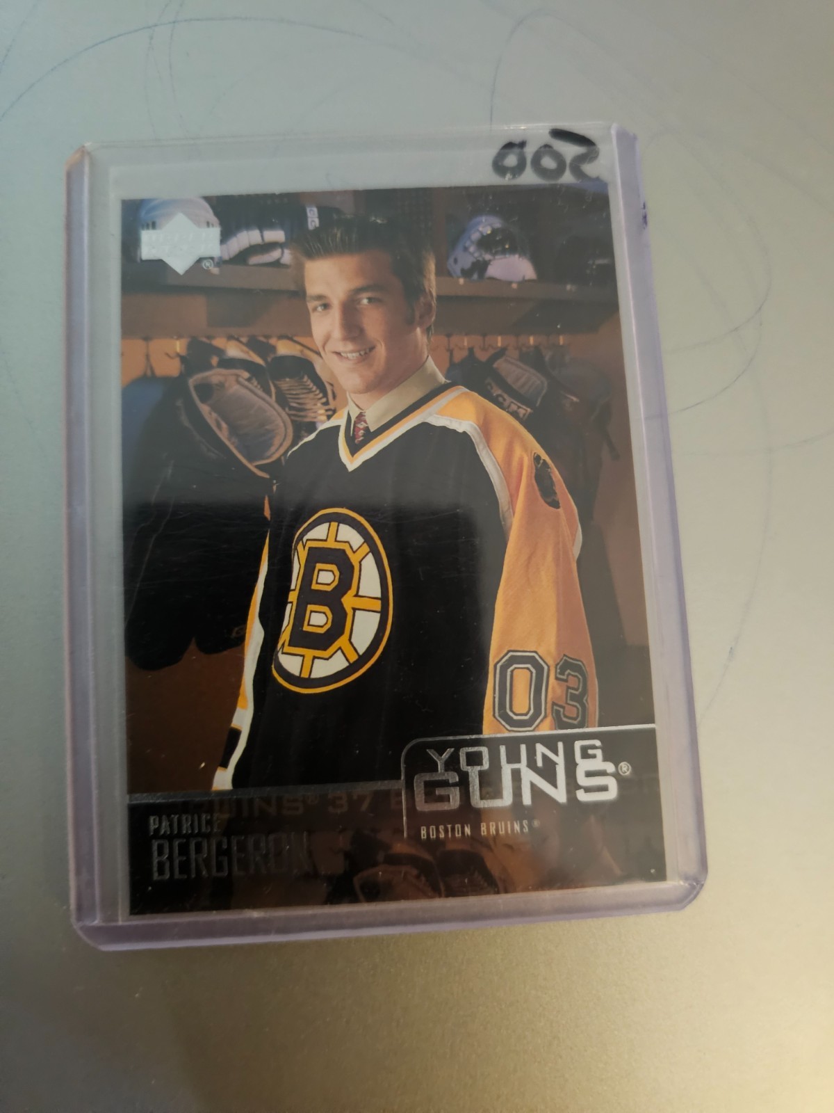 2003 04 Upper Deck Young Guns Rookie #204 Patrice Bergeron Boston Bruins