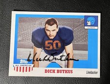Dick Butkus Cards, Rookie Cards and Autographed Memorabilia Guide 12