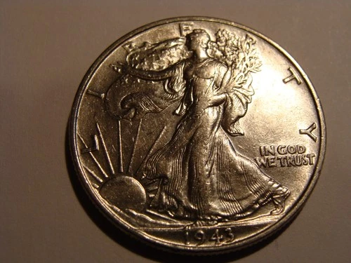 1943 Walking Liberty Half Dollar - nice XF!