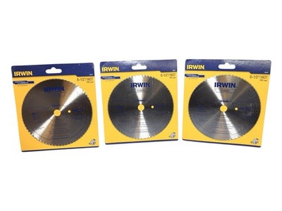 NEW Lot Of 3 Irwin Steel Circular Saw Blades 140 Teeth 6.5'' Plywood #11820ZR