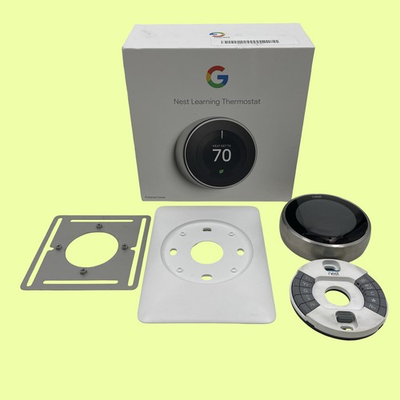 #ad Nest A0013 Learning Smart Thermostat T3007ES Stainless Steel $52.59