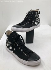 Alexander Mcqueen Hi Black Solid Sneaker Casual Shoe Men's Size 12