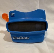 Vintage 3D Blue View Master With 26 Assorted Slides - see description for detail