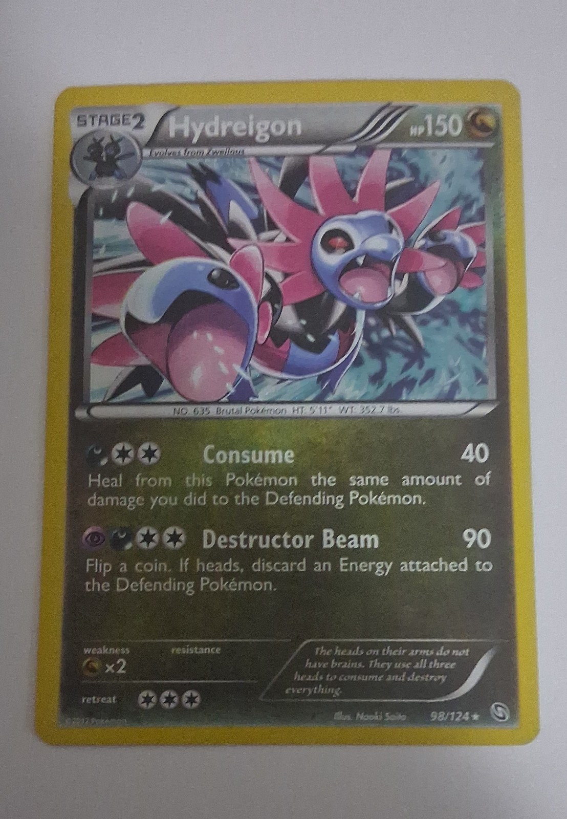 Pokémon TCG Hydreigon Dragons Exalted 98/124 Holo Cosmos Holo Rare Promo