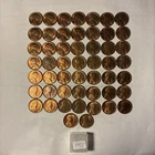 1948–P Wheat Cents Lot Of 51 Coins  Red/mostly Brown ConditionSee Pictures#2