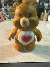 Vintage 1980  s Kenner Care Bears Tenderheart Bear Poseable Figurine Toy