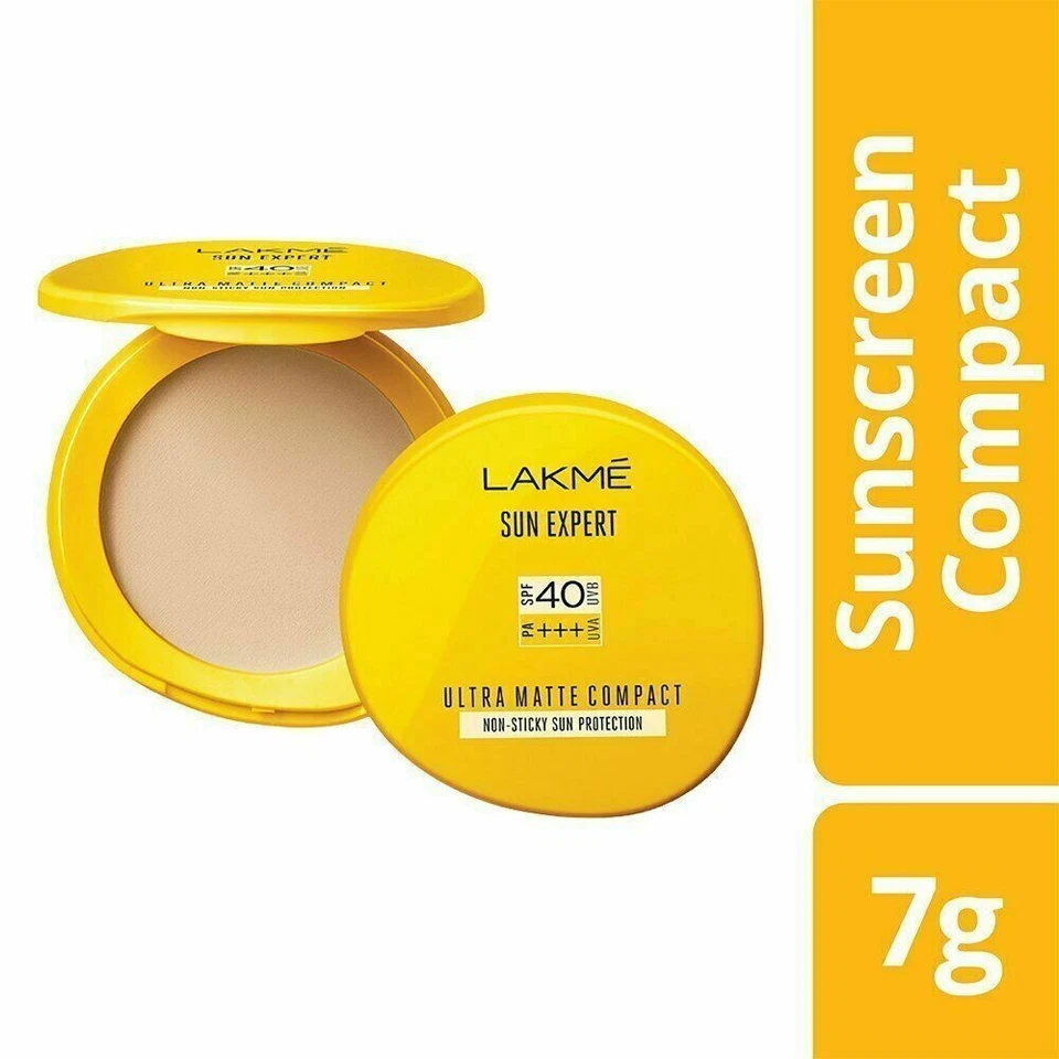 Lakme Sun Expert Ultra Matte SPF 40 PA+++ Compact Gives Even-Tone Complexion, 7g - Image 2 of 3