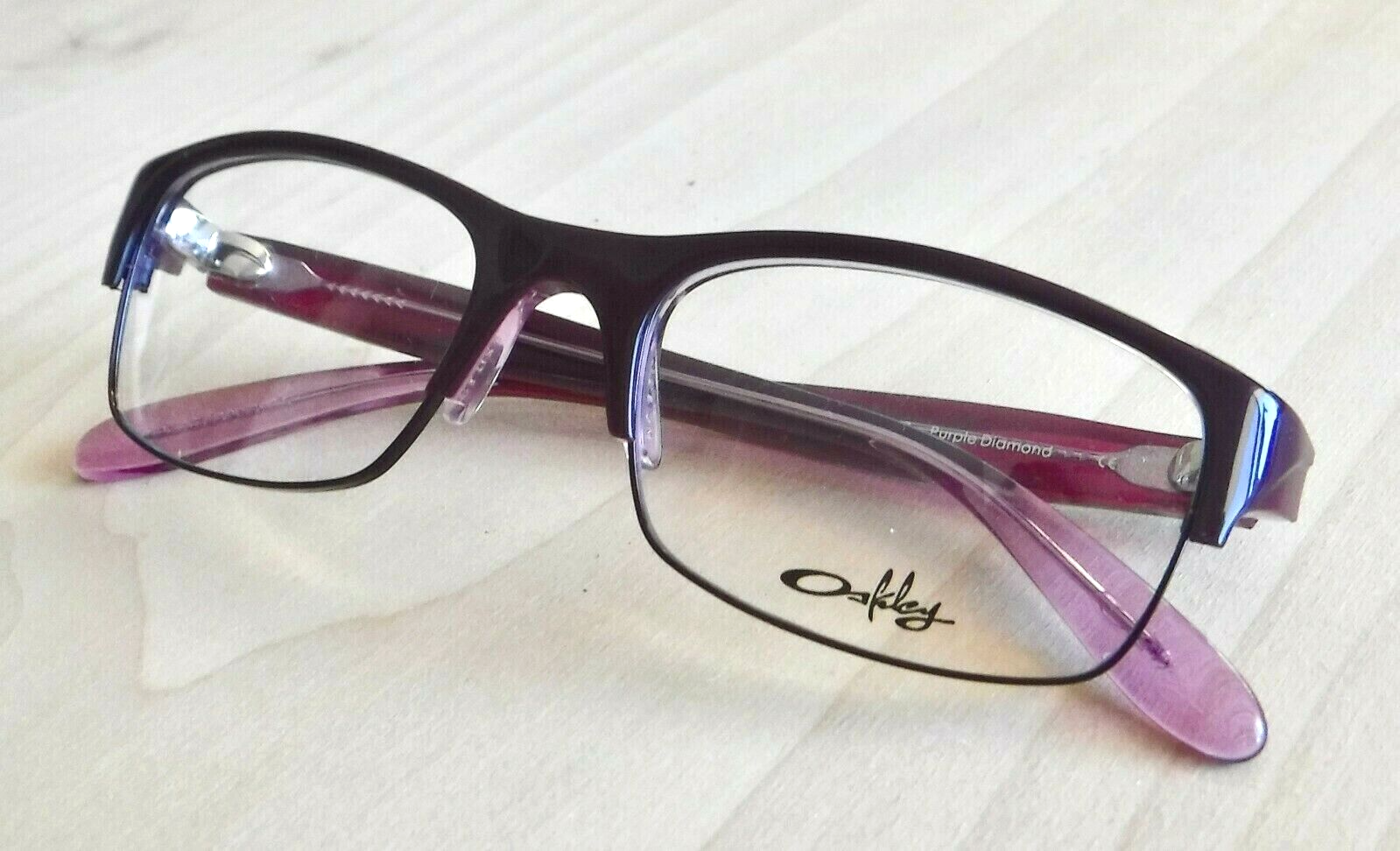 Oakley Irreverent Eyeglasses OX1062-0252 Purple Diamond Frames Clear Lens