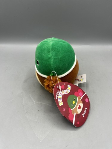 Hard to Find Squishmallows Valentines Duck Avery 4.5” Kellytoy NEW with TAGS - Picture 2 of 4