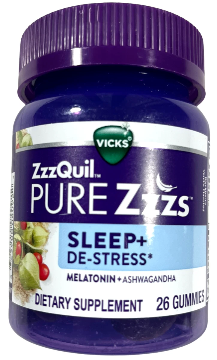 ZzzQuil Pure Zzzs Triple Action Melatonin And Ashwagandha, 52 OFF
