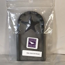 Twisted Threads 4.5” Fluted Primitive Star Hanging Tin Frame Cross Stitch #TF06