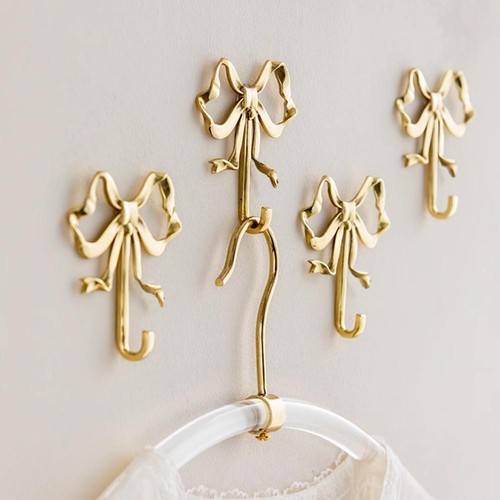 Bowknot Hook for Wall Bowknot Brass Hook Wall Hook for Hanging Coat Hat To D0P1 - Picture 19 of 24