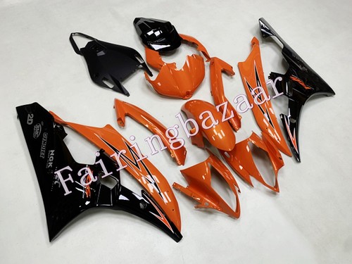Fit for YZF 2006 2007 R6 Black Orange ABS Injection Mold Fairing Kit - Picture 3 of 7