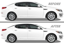 Chrome Delete Blackout Vinyl Overlay For 11-15 Kia Optima Window Trim
