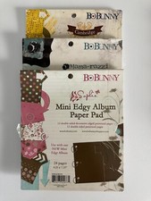 Bo Bunny Mini Edgy Album 6.25 x 7.25 Paper Pad Variations Available-Choose