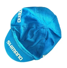 Shimano Cycling Bike Team Logo Cap Bright Blue Unisex Adult One Size