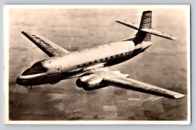 EARLY Passenger Jet photo AVRO RPPC ROE C-102 rppc Postcard posted 1958