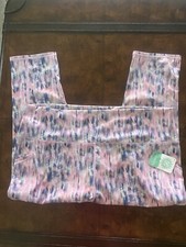 Brisas Pocket Capri Yoga Pants, Pilates Pinks SIZE 3X NWT Stretch