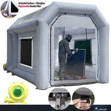 13x8.2x8.2 Ft Inflatable Paint Booth Portable Parts Spray Tent With 750w Blower